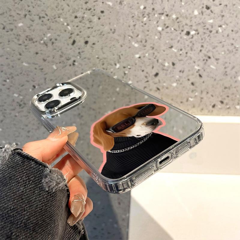 Mobile Phone Cases for iPhone 11 13 XR 15 Pro Max 12 14 Pro Max Case iPhone 16 XS Max Mirror Protective Case Mirror Exquisite Cartoon Waterproof