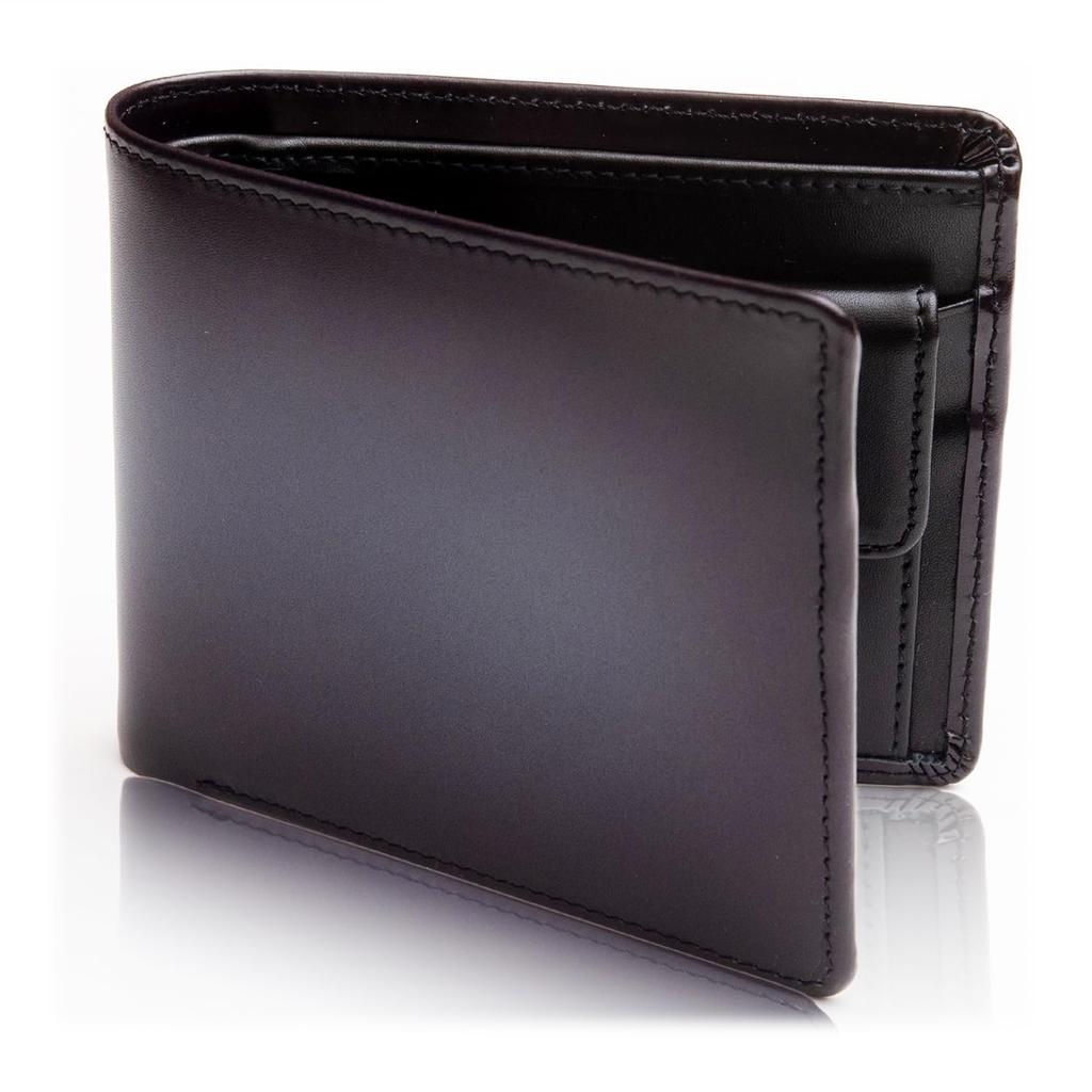 Bifold Wallet On George Setagaya Antique Leather Bifold Wallet Size 10 Men's [Featured Tokoro's Base] Black-Black