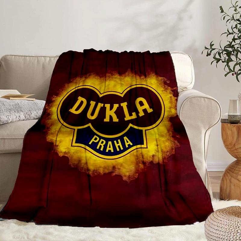 Dukla Prague Football Team Portable Blanket/Soft Blanket Bedding Blanket Suitable for Travel Camping Living Rooms Offices Sofas Fan Gifts