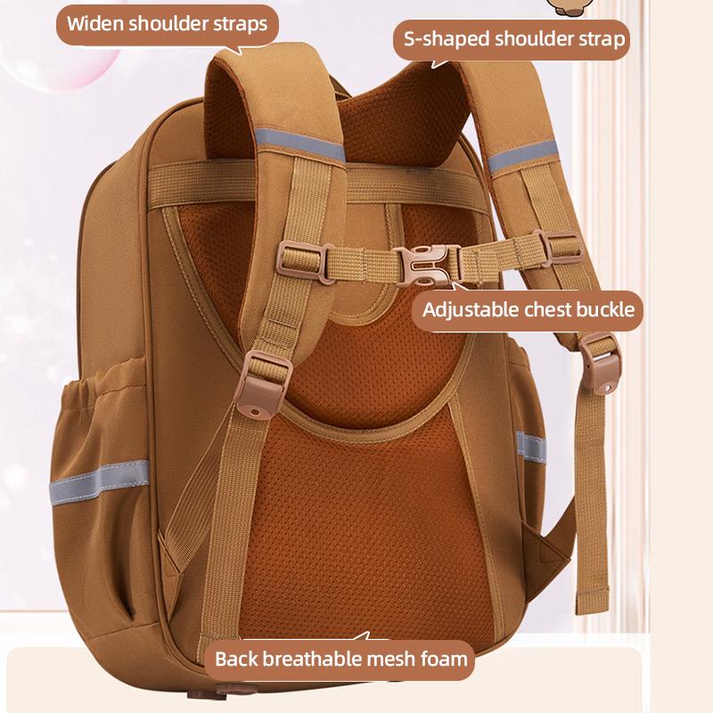 Школьный рюкзак Kapibala для школьников, рюкзак для начальной школы, детский рюкзак, облегчающий нагрузку, рюкзак большой вместимости