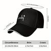 Lucky Clover Script Baseball Cap Polyester Adjustable Casual Unisex Adult Hat