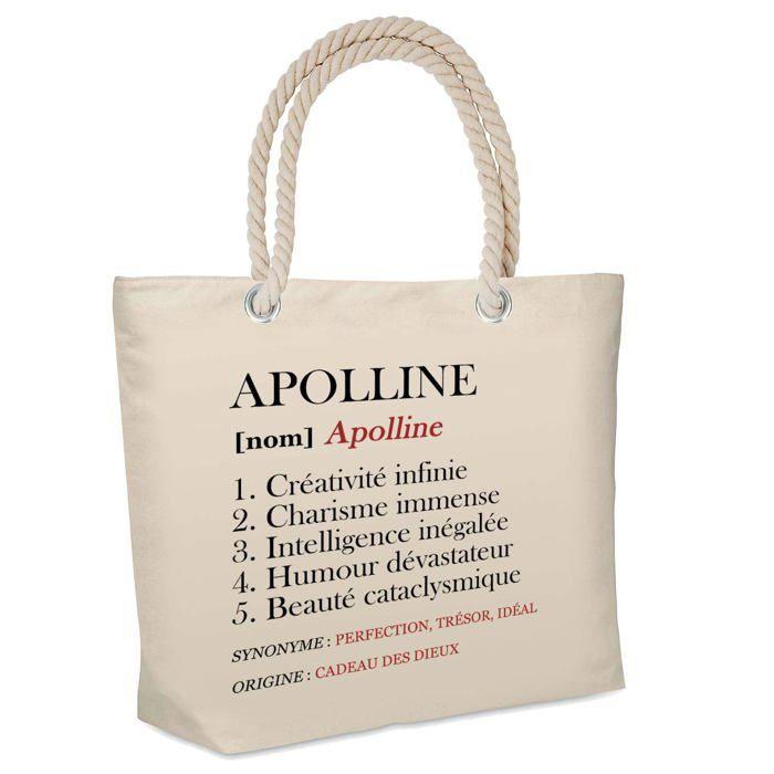 Sac isotherme Apolline Définition | Glacière Souple Cadeau Femme Fête des Mères Anniversaire Mamie Noël Lunch Bag pour Travail