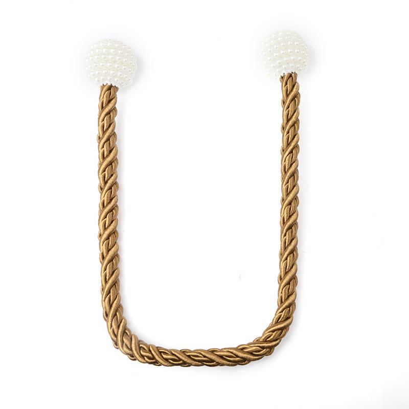 1 шт., магнитный подхват для штор, ремень с жемчугом, подвесной шар, подхваты на спине, пряжка, держатель для веревки, зажим, аксессуары для штор