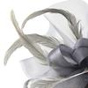 Women Fascinator Hat Tea Party Wedding Flower Feathers Headpiece Handmade Gauze Headband Clip Bridal Hair Accessories