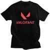 Мужская футболка с логотипом игры Valorant, футболки, футболки с коротким рукавом, свободный крой