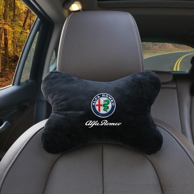 For Alfa Romeo Car Neck Pillows Both Side For Head Pain Relief Filled Fiber Car Pillow For Alfa Romeo giulia stelvio giulietta 1