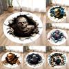 3D Круглый Ковер Хэллоуин Ужасы Ковер Зомби Апокалипсис Подходит для Ковра в Спальне Гостиной Домашний Декор Подарки