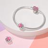 925 Silver Pink Princess Skirt Butterfly High Heels Fashion Bag Charms Beads Fit Pandach 925 Bracelets Fine DIY Jewelry
