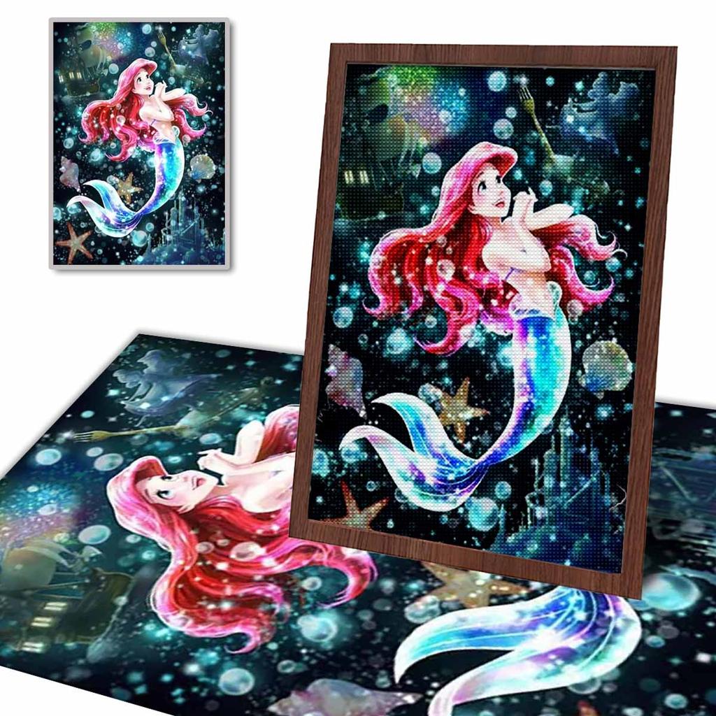 5D Diy Diamond Painting The Mermaid In The Water Full Drill Rhinestones Mosaic Embroidery Handmade Products Home Decor Gift
