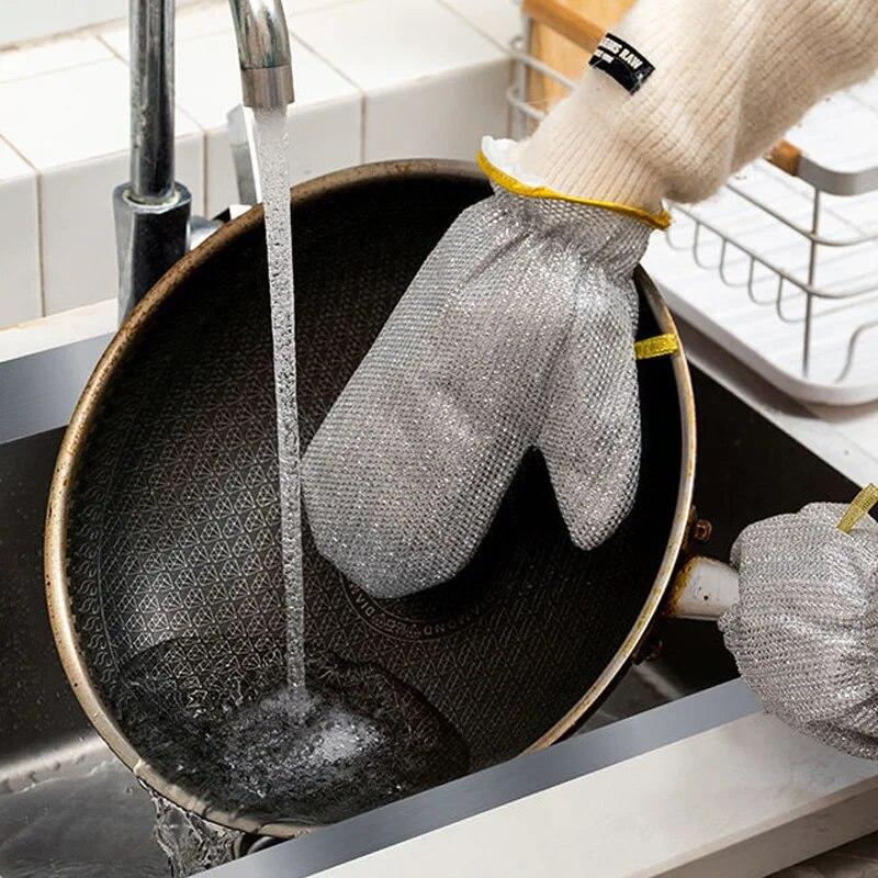 Салфетка для очистки от ржавчины, кухонное волшебное полотенце для мытья посуды, металлическая стальная проволока, тряпка для чистки, микроволновая печь, чистящие средства, тряпка для мытья посуды