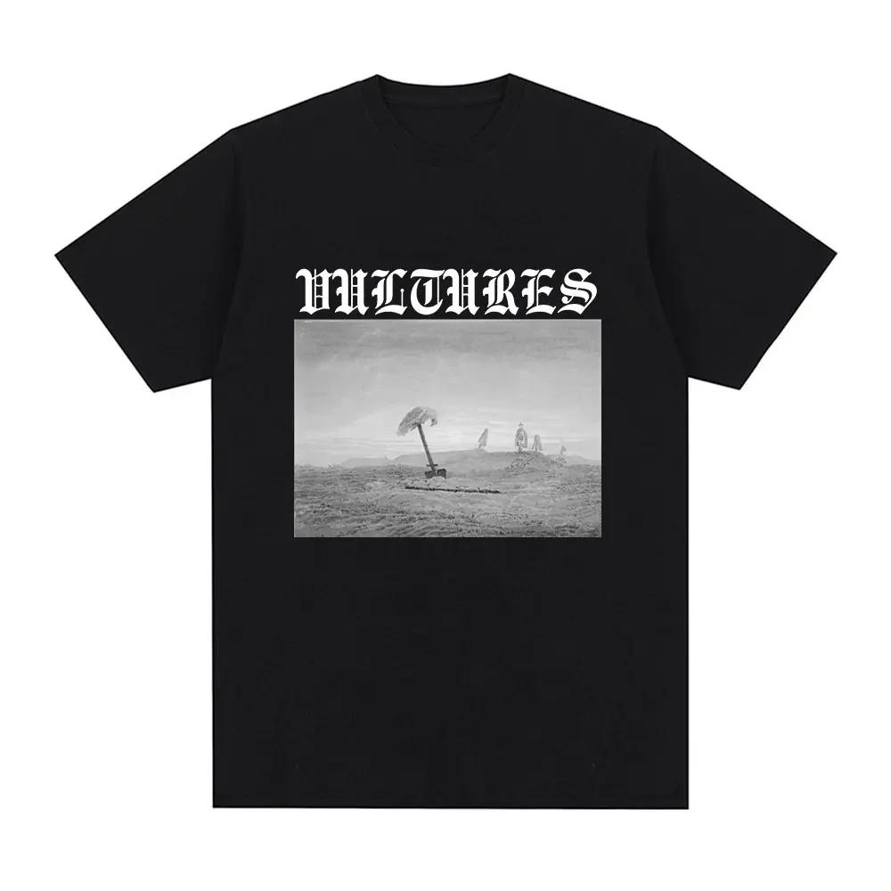 Rapper Kanye West Vultures Music Album Tshirt Womens Fashion Hip Hop Extra Large Tshirt Gothic Tshirt Street Clothing