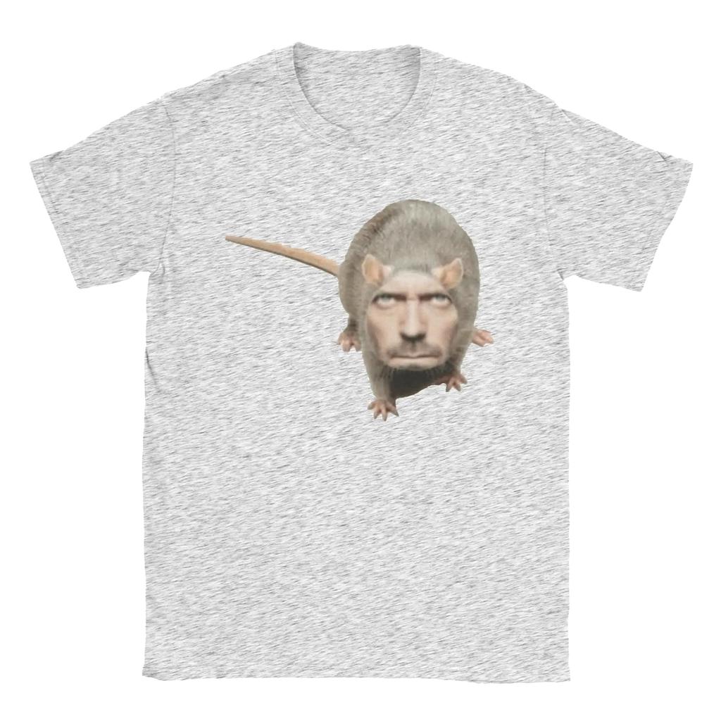Низкое качество Dr House Крыса Веселый Мем Футболка Летние Футболки для Женщин Новинка Узор Футболка с Коротким Рукавом Классическая Веселая Одежда