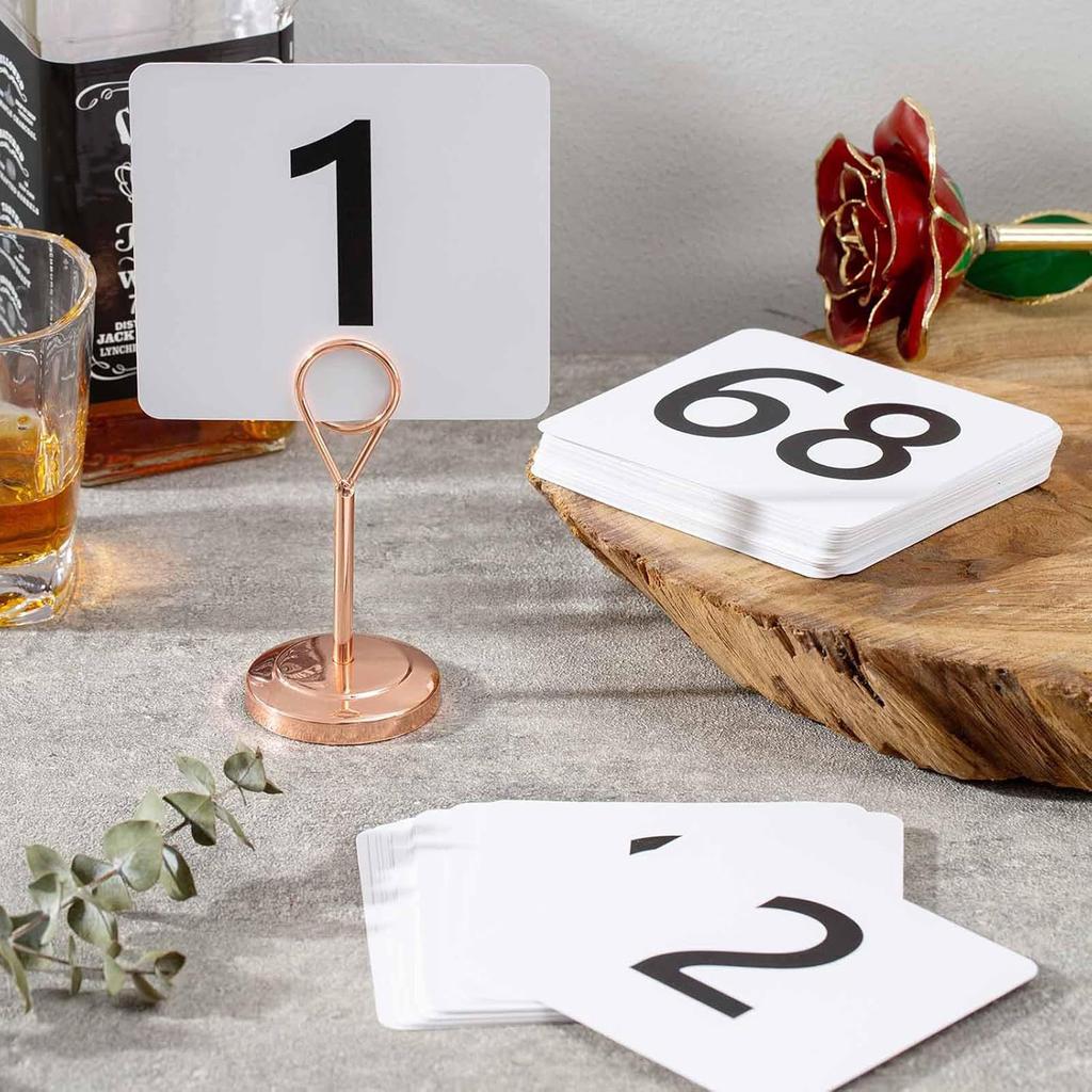 Paper Table Number Cards for Conferences and Parties Double Sided Numbered Seating Cards for Easy Viewing Place Card