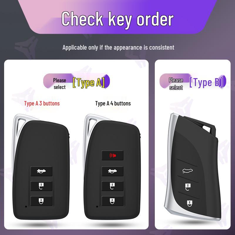 Lexus Car Key Case for ES300/EX260/RX450/LX500 - Aluminum Alloy Protective Cover