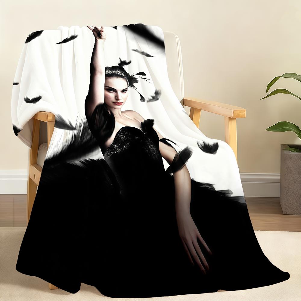 Classic Luxurious Movie B BlackS S SwanS Blanket For Soft Throw Blanket for Picnic Bed Sofa Home Bedroom Cozy Warm Comfortable