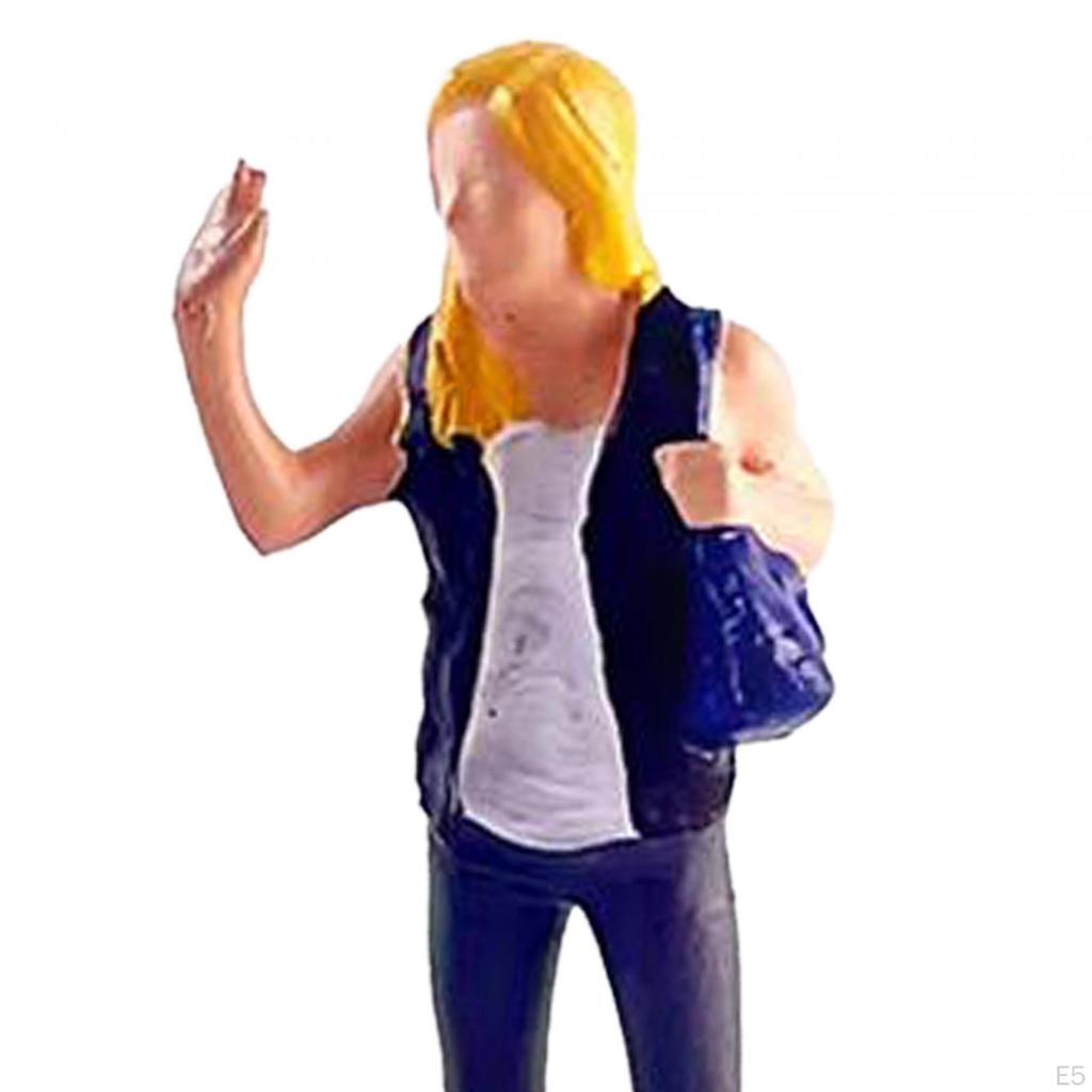 1/64 Фигурка Модель Миниатюра Сцена Коллекции Поезд Железная дорога Макет Украшения Диорама Декорации Рука