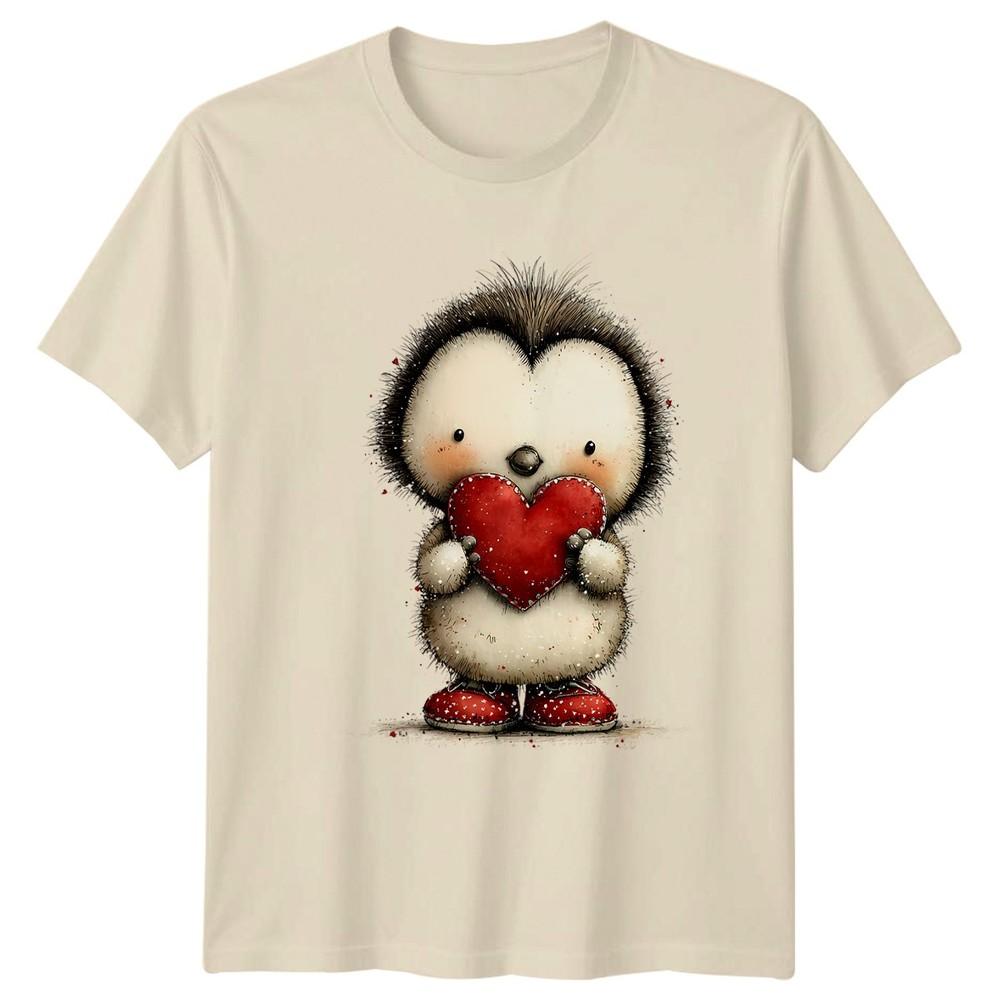Hedgehog Valentines Day Love Hearts Unisexs TShirt Unisexs Tee Graphic Unisex Top