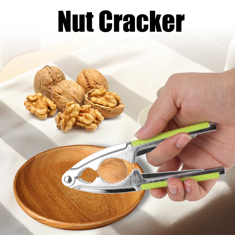 Плоскогубцы из сосны, пекана и фундука, Щелкунчик из нержавеющей стали, кухонные инструменты, зажим для гаек, шеллер, открывалка, орехокол, быстрый орехокол, орехокол
