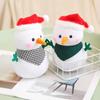 Anime Christmas Snowman Pendant Fluffy Xmas Ornament Snowman Plush Toy  Christmas Gift