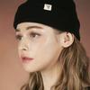 VARZAR Шапка бини с монограммной этикеткой черная