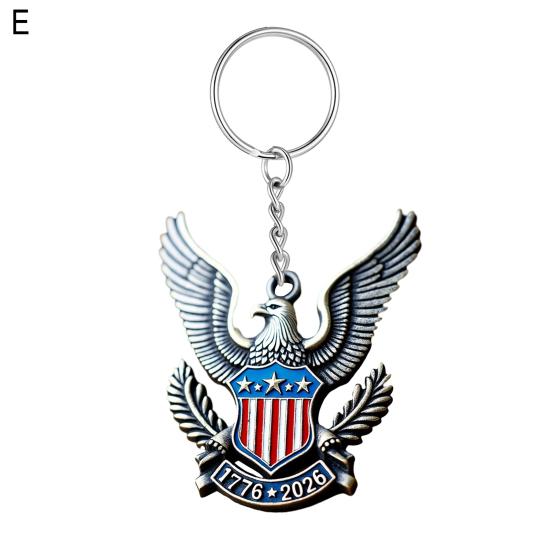 Отпразднуйте 250 лет американской гордости Брелок в форме совы с узором флага США Брелок к 250-летнему юбилею Универсальный сувенир