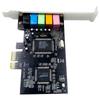 Pci-E 5.1 Sound Card Computer Pcie 5.1 Channel 3D Audio 6 Channels 3D Games Music Digital Sound Card Pci Express 5.1 Ch 24Bit