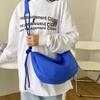Новые нейлоновые тканевые сумки на плечо, винтажная однотонная сумка-бродяга, повседневная диагональная сумка большой вместимости, модная универсальная женская сумка