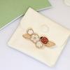 Ladybug Plum Blossom Brooch V Metal Material The Hollowed Out Design Is Overall Light and Three-dimensional Daily Dressing