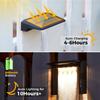 4/8 Pack Solar Wall Light Outdoor Waterproof Wall Mounted Courtyard Sun Lamp for Porch Fence Backyard Deck Corridor Lighting