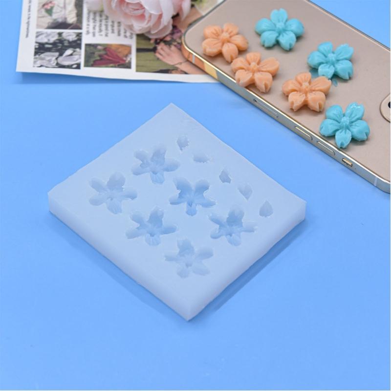 Flower Shape Silicones Cookie Biscuits Molds DIY HandMade Chocolate Cake Decorations Baking Tool Epoxy Resins Molds