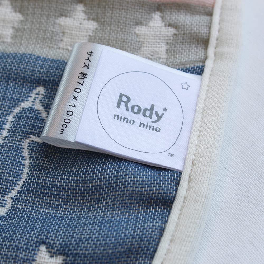 Rody nino nino Rody Марля Сделано в Детское Одеяло-пеленка 6-слойное одеяло, Япония, (Розовый/Темно-синий)