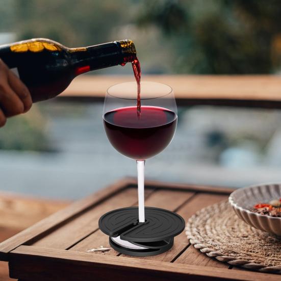 Подставка для пляжного стакана, инновационная подставка для бокалов вина, уникальный дизайн лабиринта, многофункциональный силиконовый пляжный аксессуар, подставка под песочек для напитков