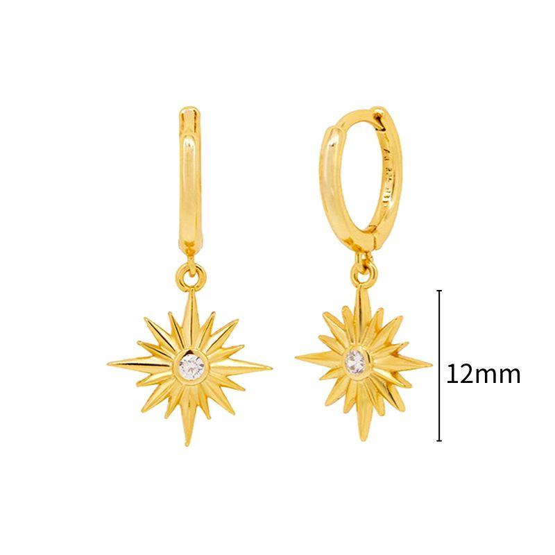 925 Silver Needle Vintage Geometric Pendant Earrings Round/Square/Shell Earrings for Women Fashion Jewelry Pendientes