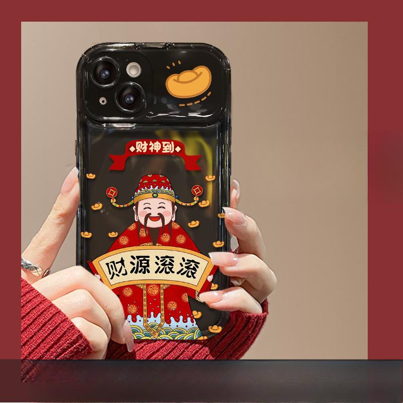 Подходит для Apple 15 лет жизни Финансовый кулон iPhone 14pro/13 Зеркало-книжка 12 Чехол для мобильного телефона 11