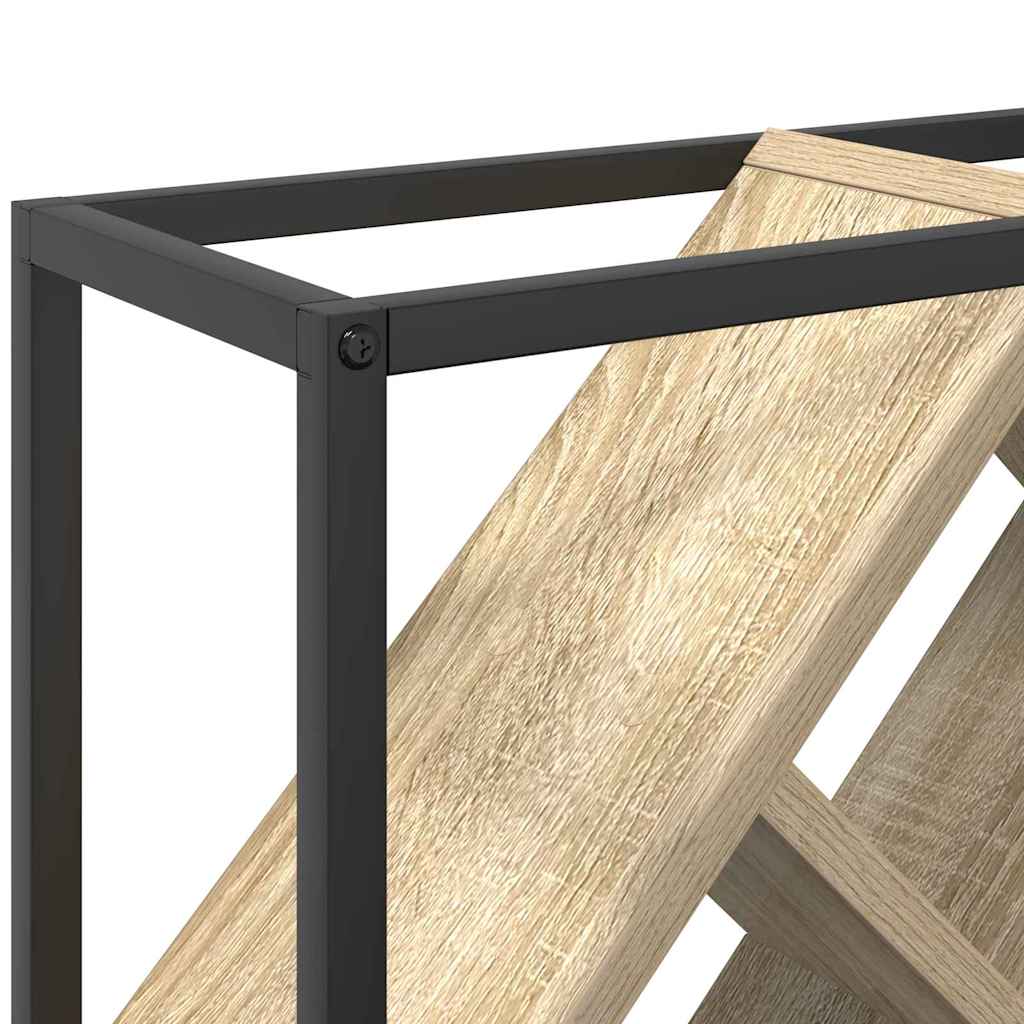 Wine Rack Sonoma Oak 51 x 18 x 52.5 cm Particleboard
