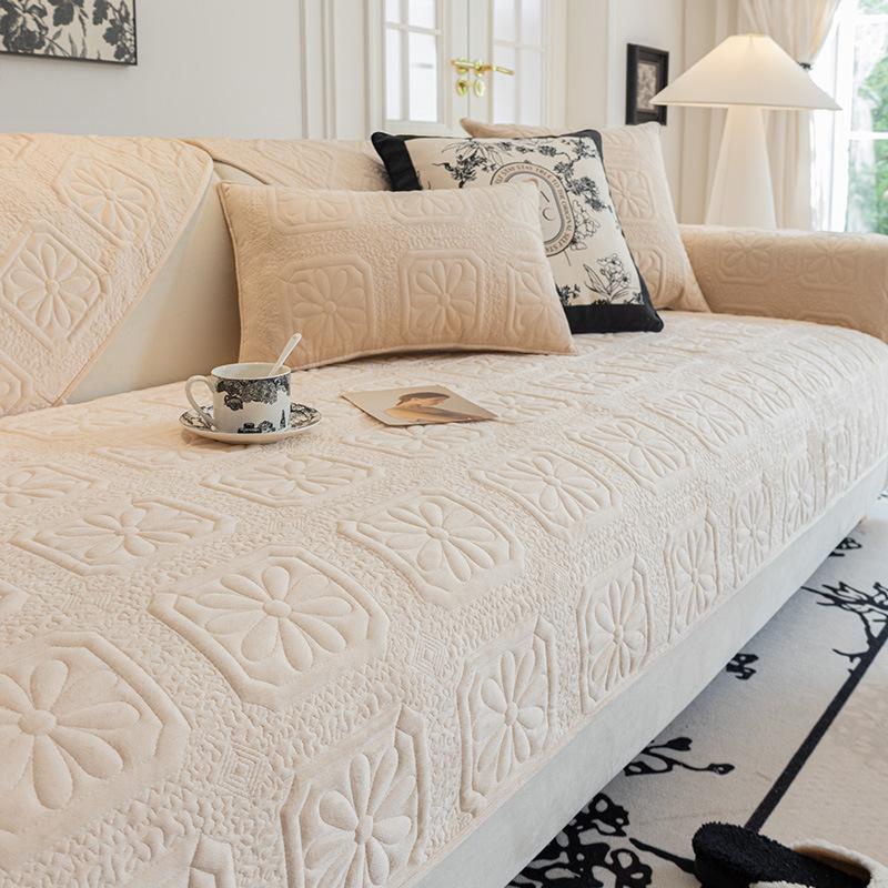 Осенне-зимняя подушка для дивана, высококачественные нескользящие подушки для сиденья, утолщенный флисовый чехол для дивана, ткань