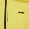 Li-Ning Модная спортивная куртка с капюшоном Ветровка Мужская верхняя одежда Глянцево-желтая AFDW119-6