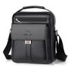 Men's Crossbody Bag Leather Shoulder Bag Messenger Bag Travel Satchel Bag Vintage Briefcase Handbag for Work Business