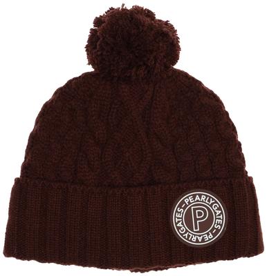 [PEARLY GATES] Унисекс Вязаная Шапка Вязаная Шапка Косичкой с Брахмой УНИСЕКС 053-3287019 050Коричневый FR