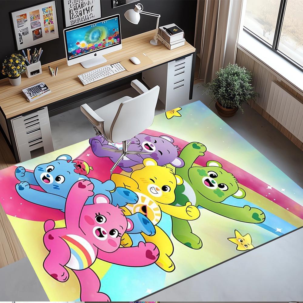 Bear Printed Carpet,Rug,for Office Chair Living Room Bedroom Kitchen Room Decor Gifts.