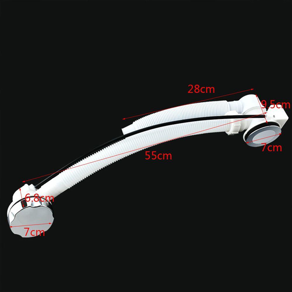 Chrome Connection Pop-Up Bathroom Kit Перелив для ванны Сливная труба Скрытая сливная труба для ванны