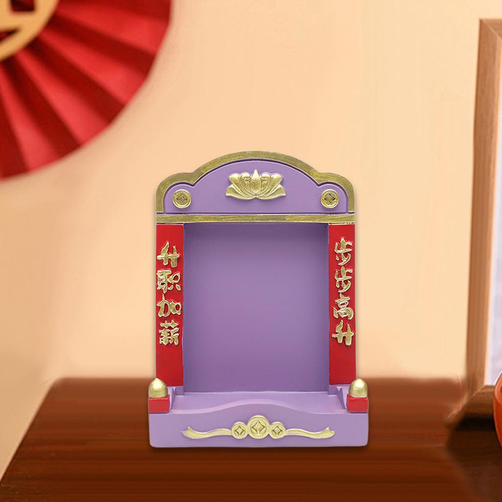 Мини-буддийская ниша, витрина, новогодний подарок, маленький буддийский алтарь, мини-святилище, настольное украшение для стола, дома, гостиной