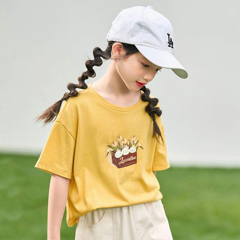 Xiaoyinman Girls' Summer Short-Sleeve T-Shirt