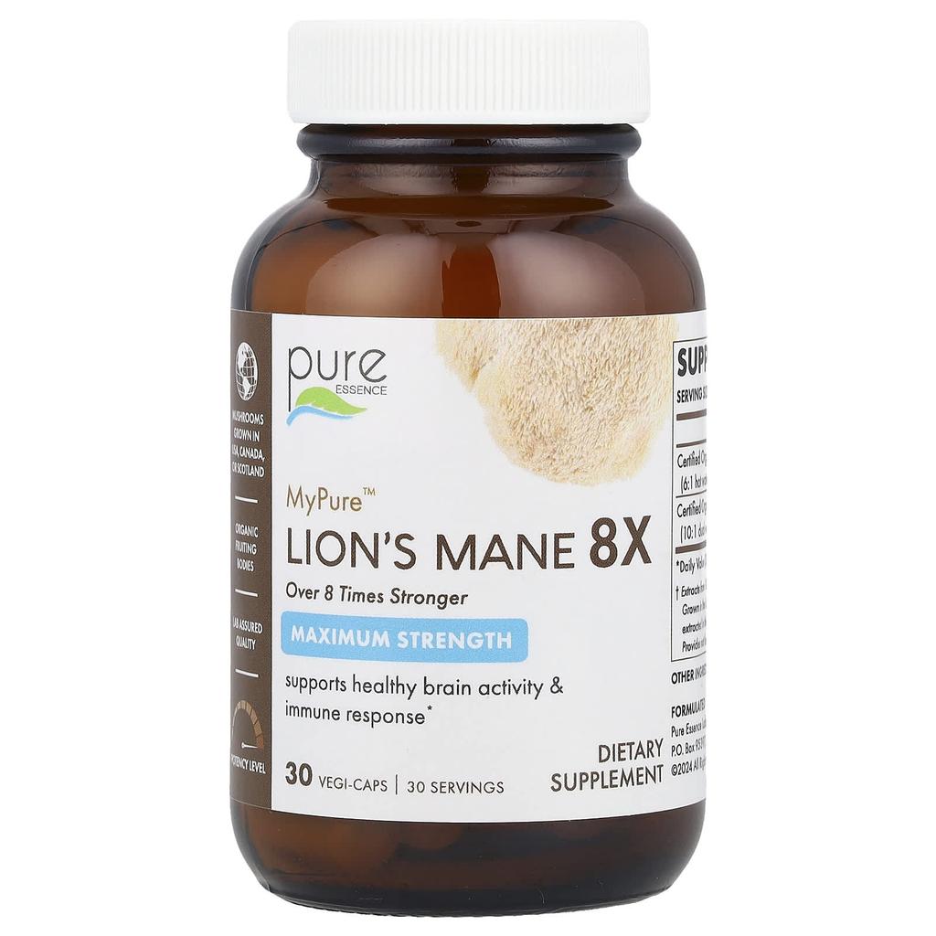 Mypure™, Deer Antler Mushroom 8X, Maximum Strength, 30 Veggie Caps