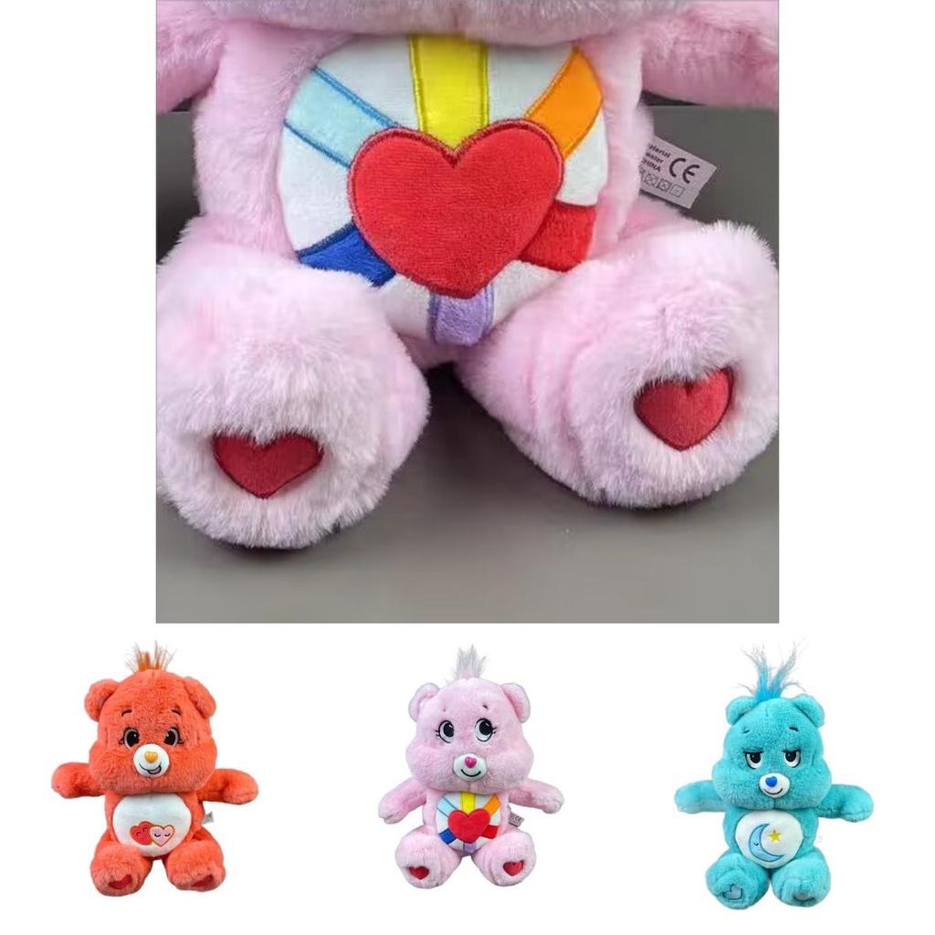 Heart-shaped Bear Pillow With Rainbow Colors