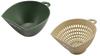 Chili Tori Colander Bowl Scooping BowlColander Set Mini 180ml Microwave Safe Made In Japan Olive X Beige UH-4716 BowlWidth 91 X Depth