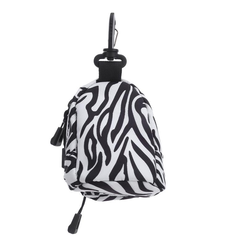 Женский милый мини-спортивный кошелек с принтом зебры, креативная сумка для ключей, универсальная маленькая подвесная сумка