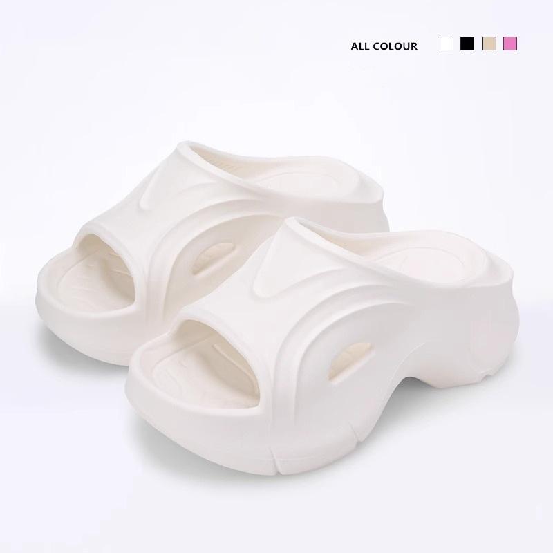 2024 новая корейская версия нескользящей домашней женской обуви, высокие каблуки, универсальные тапочки из ЭВА, износостойкие классные тапочки