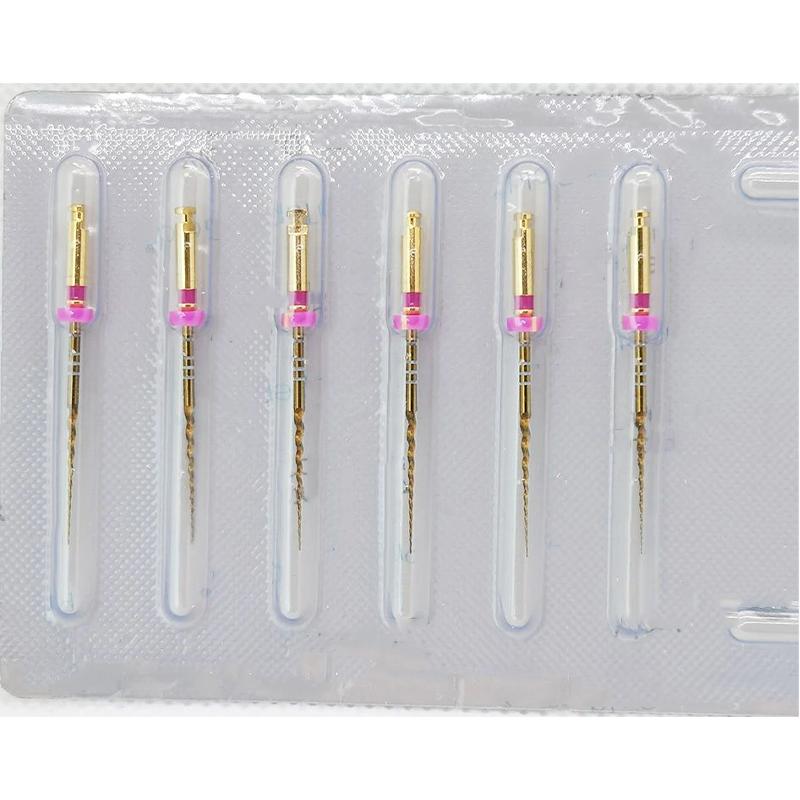 30PCS Dental Pro- Gold Taper Super Files Universal Engine Use Rotary Files Flexible Eondontic Root Canal Materials Dentistry Use