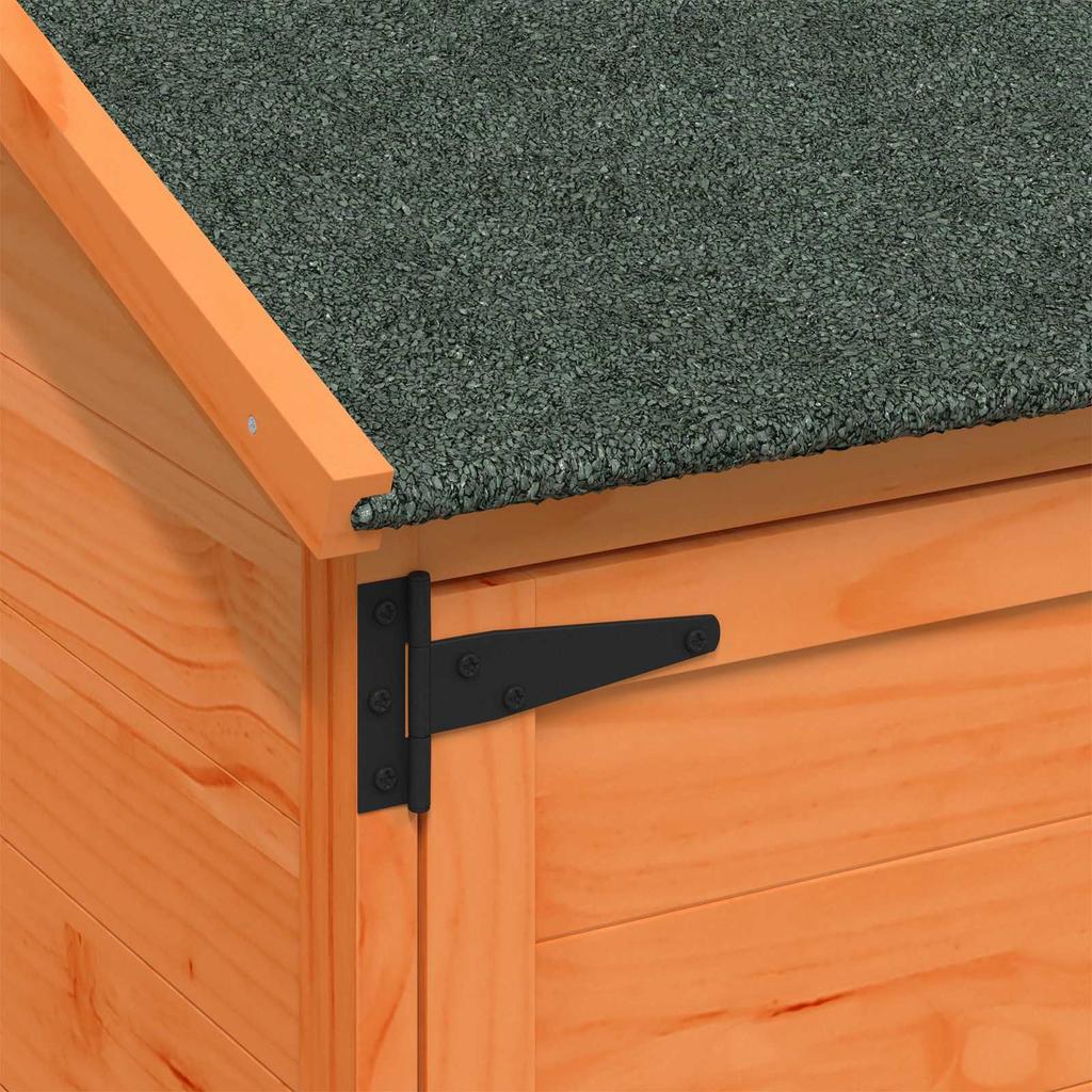 Garden Shed Brown 59.5 x 56 x 176.5 cm Solid Spruce Wood